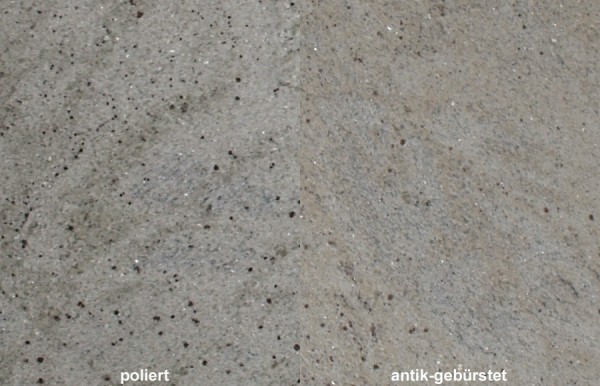 Terrassenplatten Granit Kashmir White gebürstet 